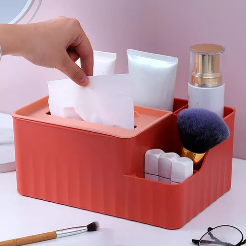 Porta maquillaje y pañuelos